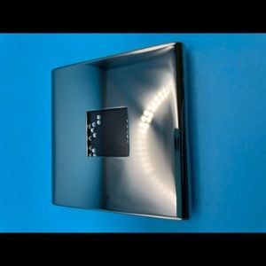 La Prairie deluxe double purse mirror in silver compact